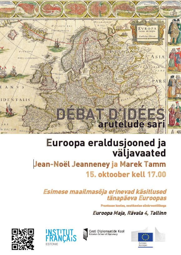 Aruteluõhtu „Euroopa eraldusjooned ja väljavaated” // 15.10.2014 // kl 17.00 // Euroopa Liidu majas Rävala 4