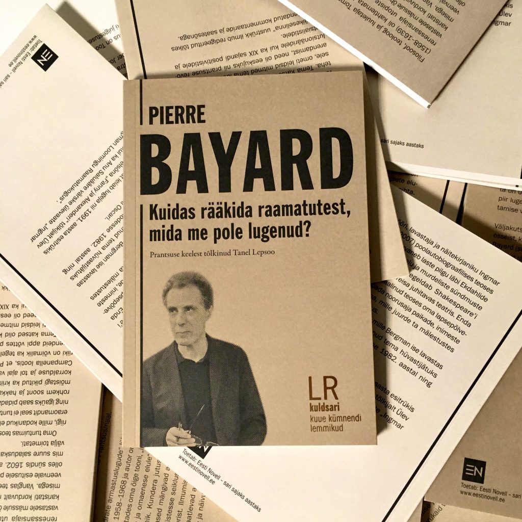 Pierre Bayard_Kuidas rääkida raamatutest, mida me pole lugenud?_foto Rahva Ramat