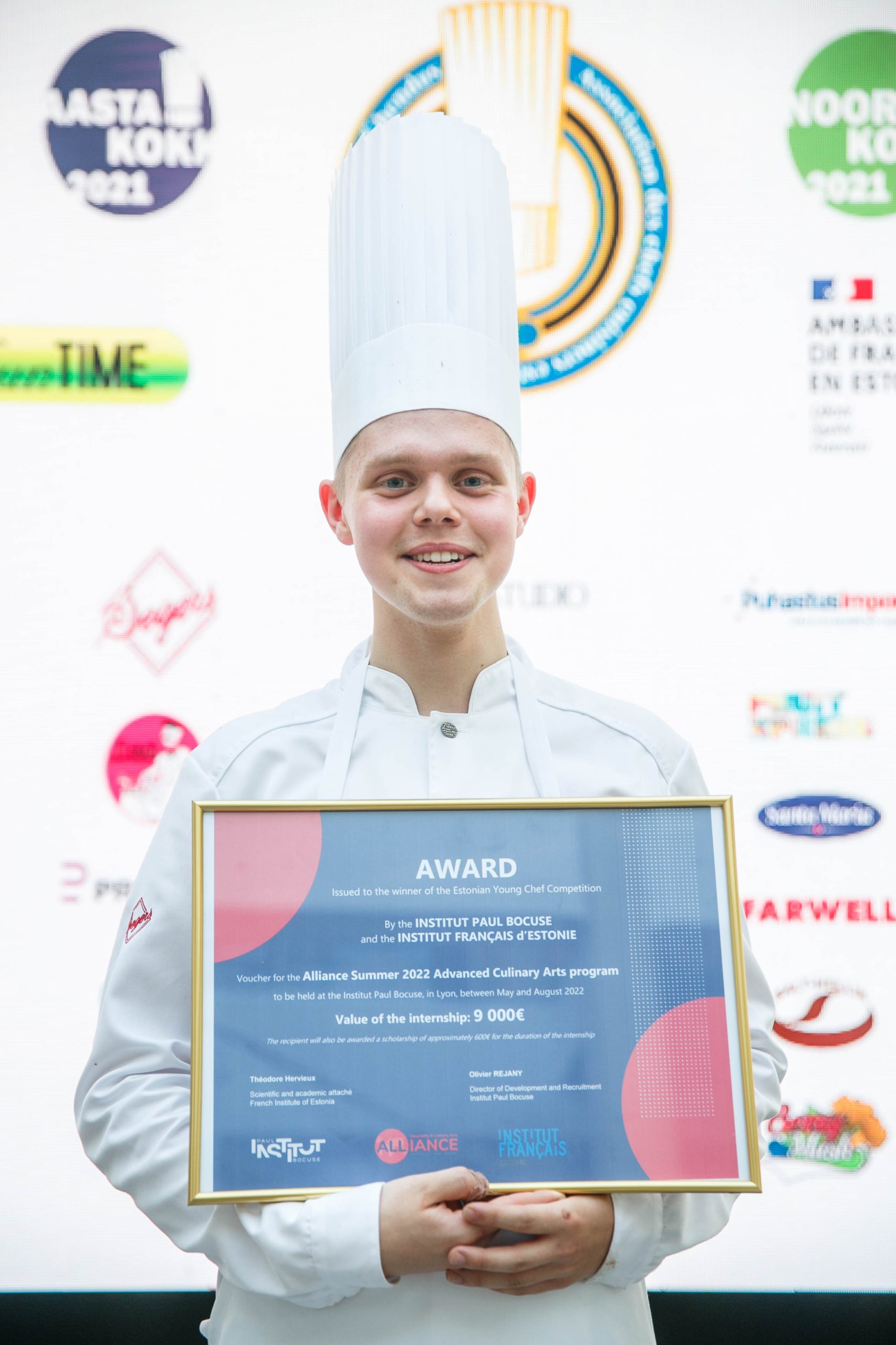 Joosep Järvmaa, désigné Jeune chef estonien 2021, gagne un stage à l&rsquo;Institut Paul Bocuse !