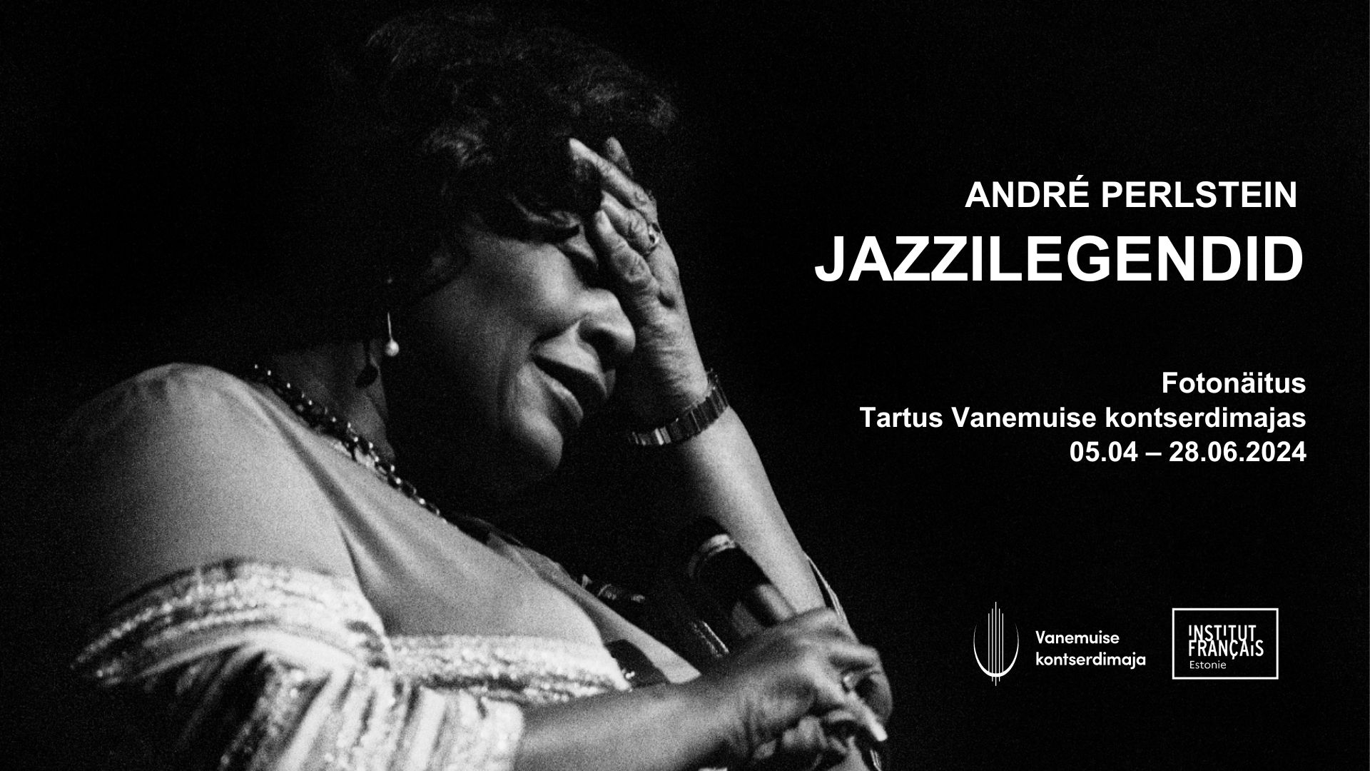 André Perlsteini (FR) fotonäitus “Jazzilegendid” Vanemuise kontserdimajas