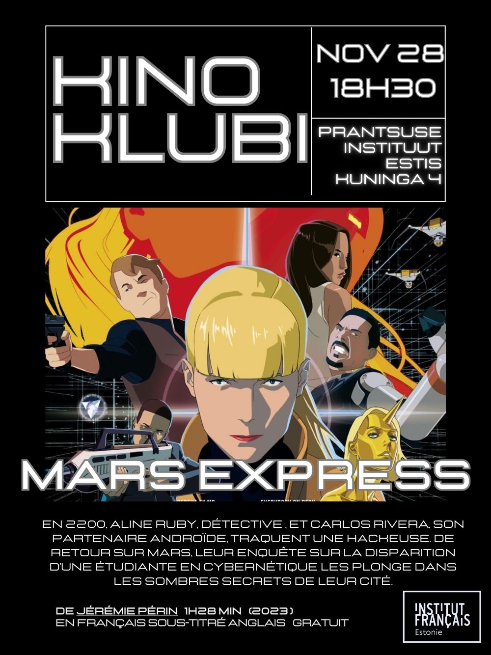 Ciné club de l&rsquo;Institut : Mars Express